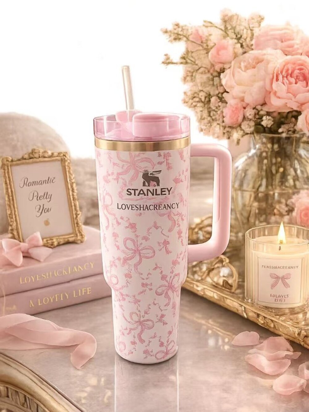 Stanley Love Shack Fancy Floral Powder 40 OZ Quencher SEALED in Box